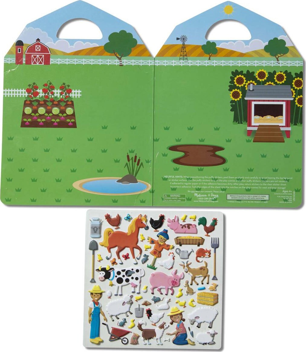 Melissa Doug - Genanvendelige Klistermærker - Bondegård