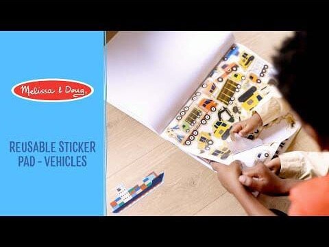 Melissa Doug - Genanvendelige Klistermærker - Køretøjer