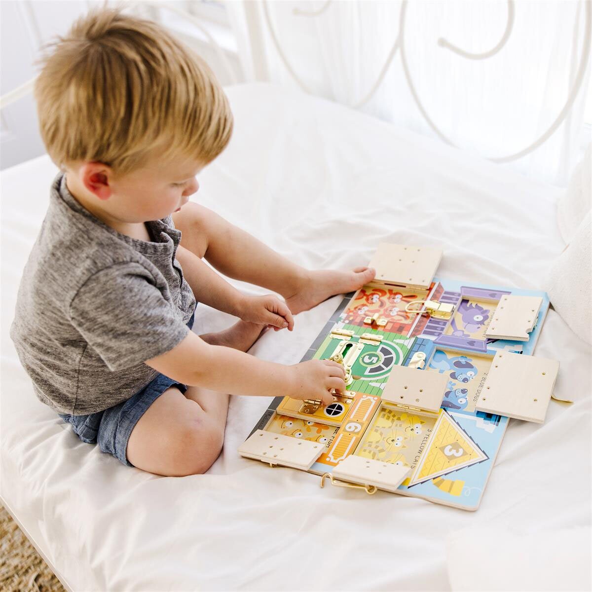 Melissa Doug - Aktivitetsbræt Med Låse - Træ