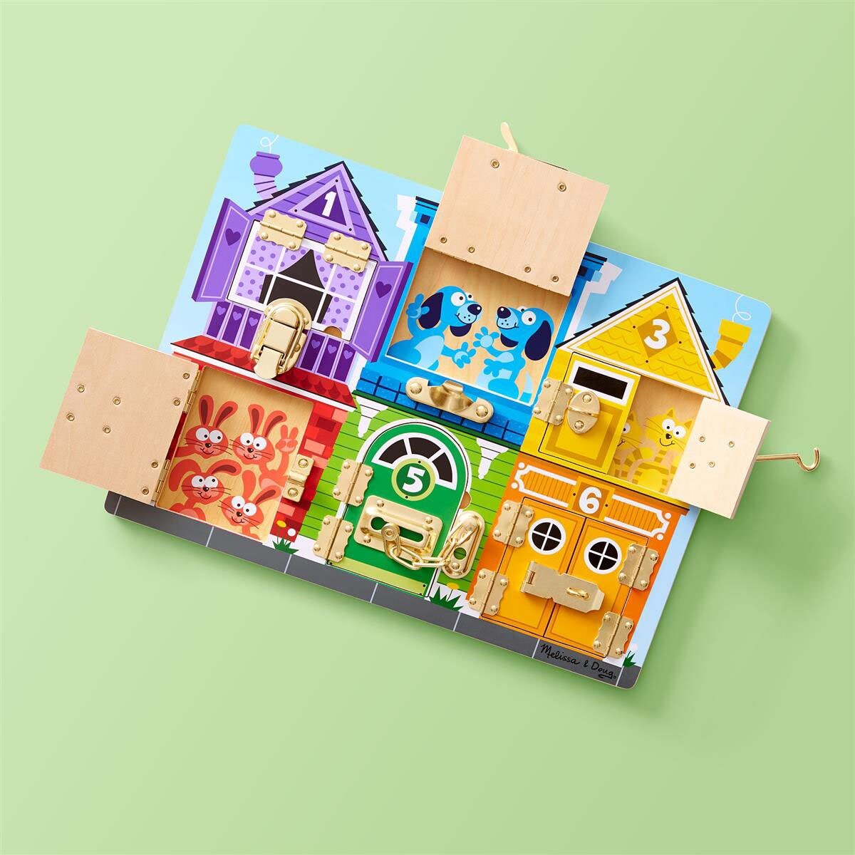 Melissa Doug - Aktivitetsbræt Med Låse - Træ