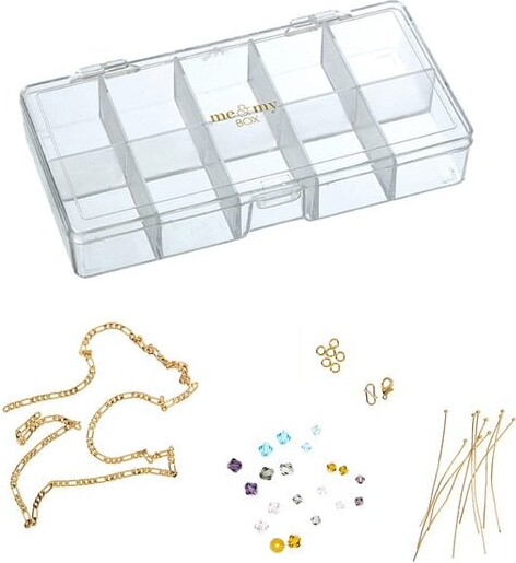 Me My Box - Diy Perle Halskæde Kit - Figaro - Guldbelagt 18K