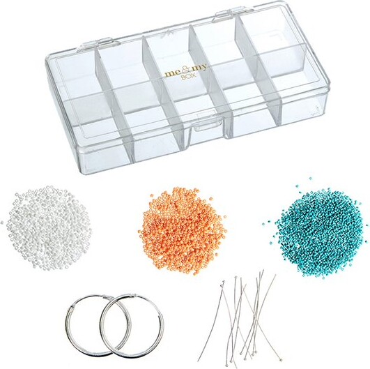 Me My Box - Diy Øreringe Kit Med Perler - Sølvbelagt 925