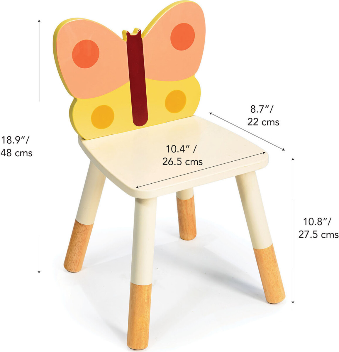 Mentari - Børnestol - Sommerfugl