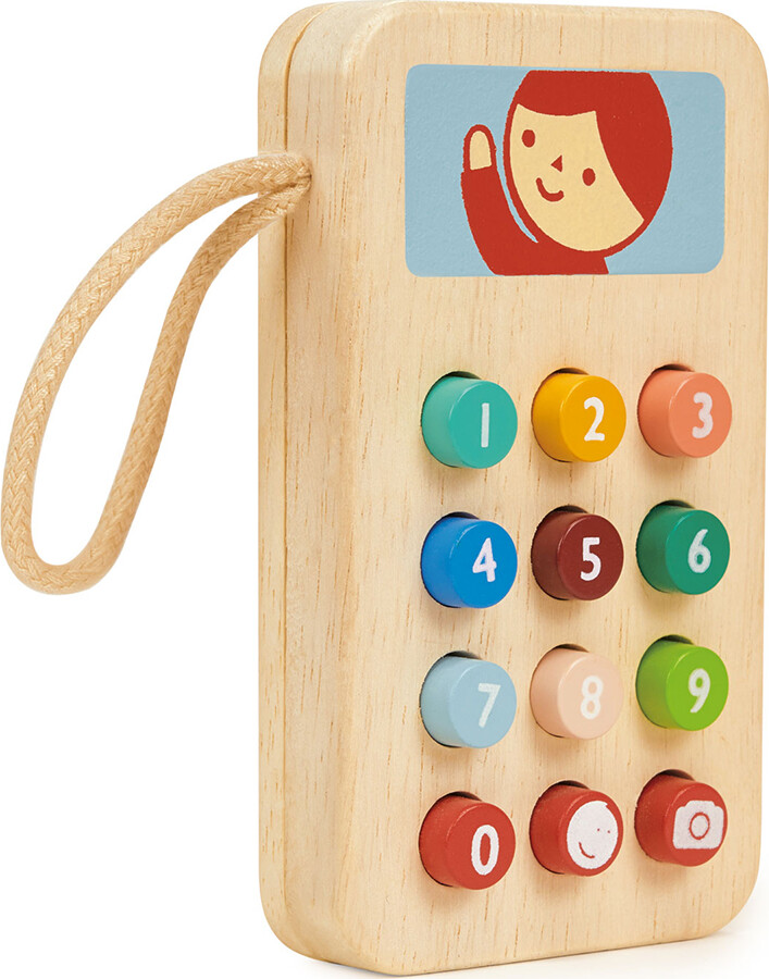 Legetøjstelefon I Træ - Mentari