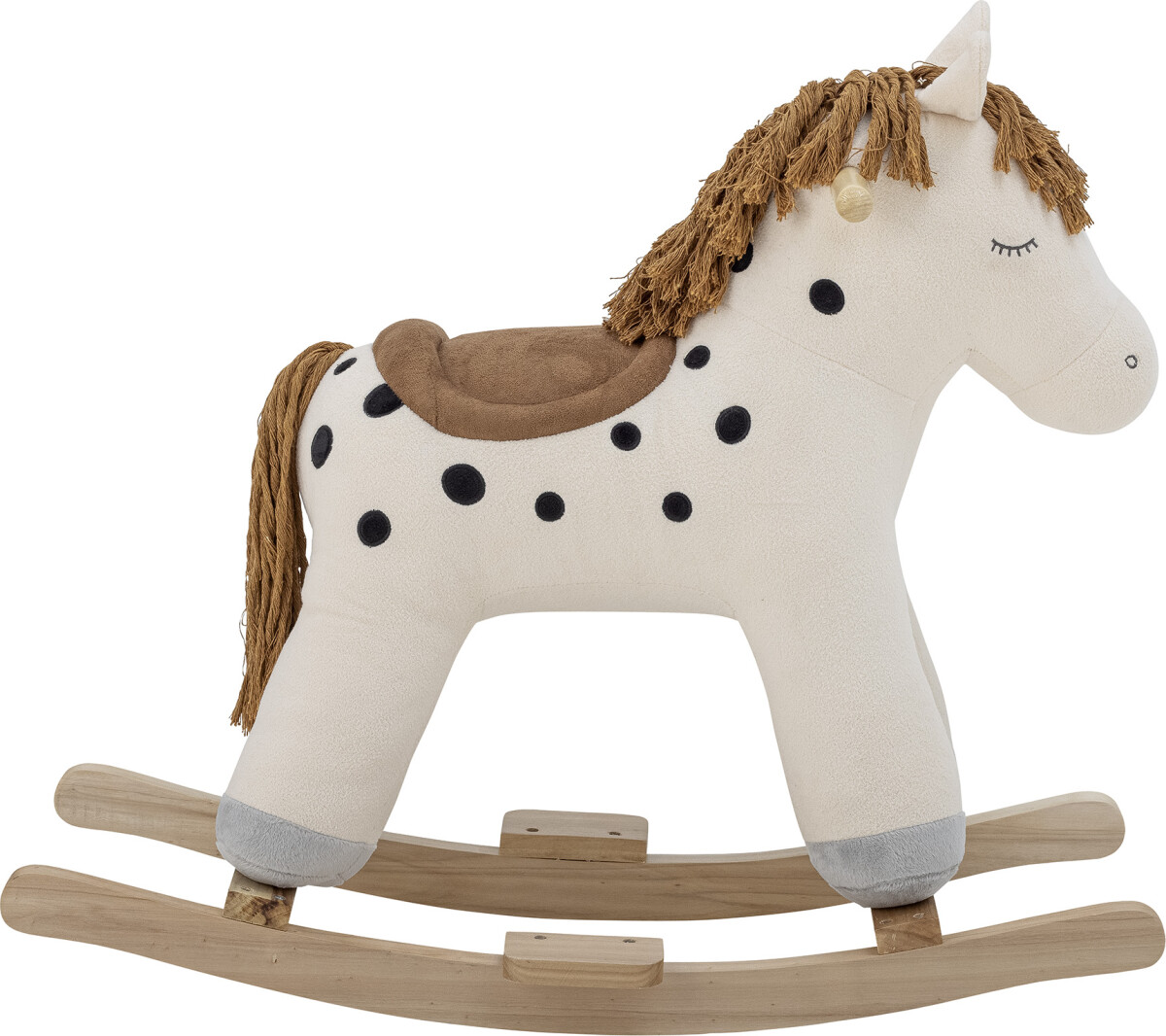 Bloomingville Mini - Merlen Gyngehest - Hest - Hvid - Polyester