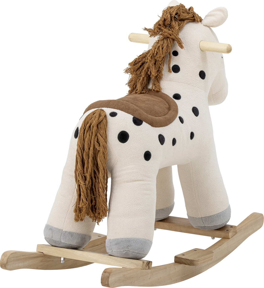 Bloomingville Mini - Merlen Gyngehest - Hest - Hvid - Polyester