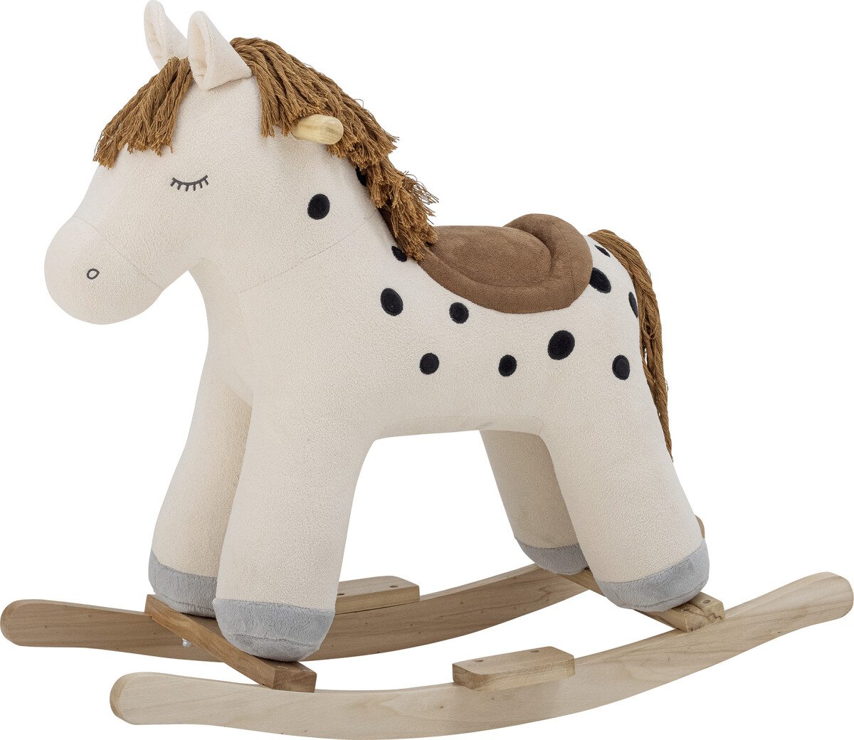 Bloomingville Mini - Merlen Gyngehest - Hest - Hvid - Polyester