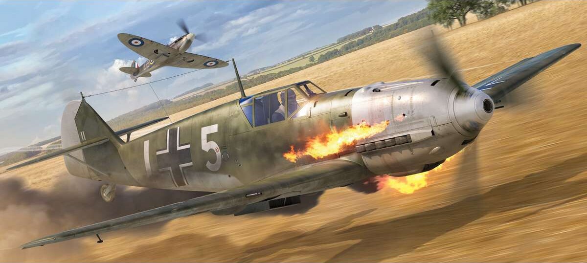 Airfix - Messerschmitt Bf109E-4 Byggesæt - 1 72 - A01008B