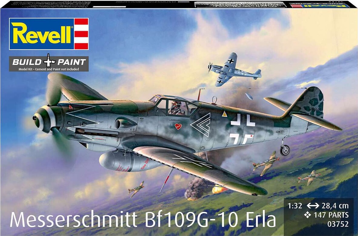 Revell 03752 - Messerschmitt Bf109G-10 Erla Fly Byggesæt - 1 32