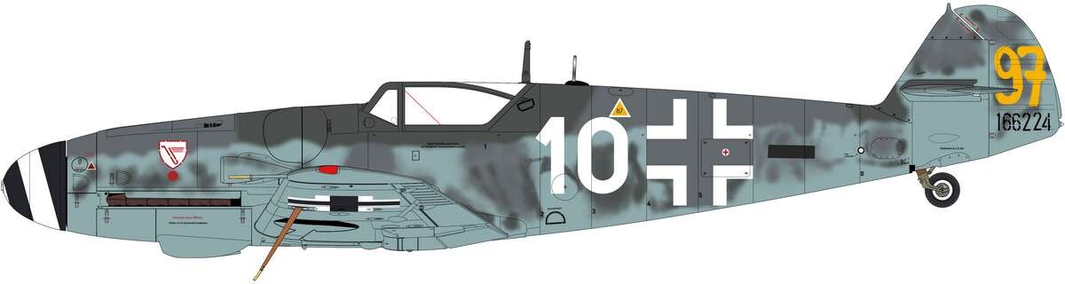 Airfix A17003 - Messerschmitt Bf109G-5G-6 Byggesæt - 1 24