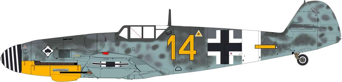 Airfix A17003 - Messerschmitt Bf109G-5G-6 Byggesæt - 1 24