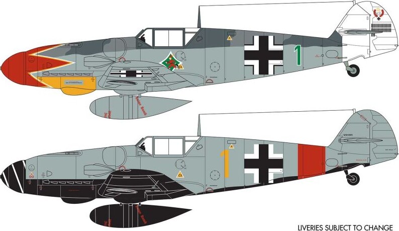 Airfix - Messerschmitt Bf109G-6 Fly Byggesæt - 1 72 - A02029B