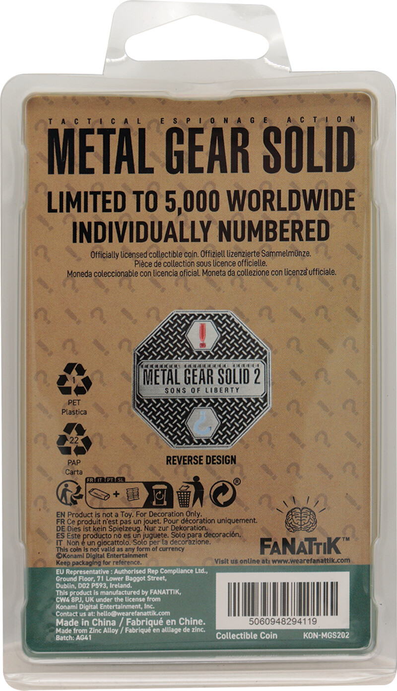 Metal Gear Solid 2 Raiden Coin