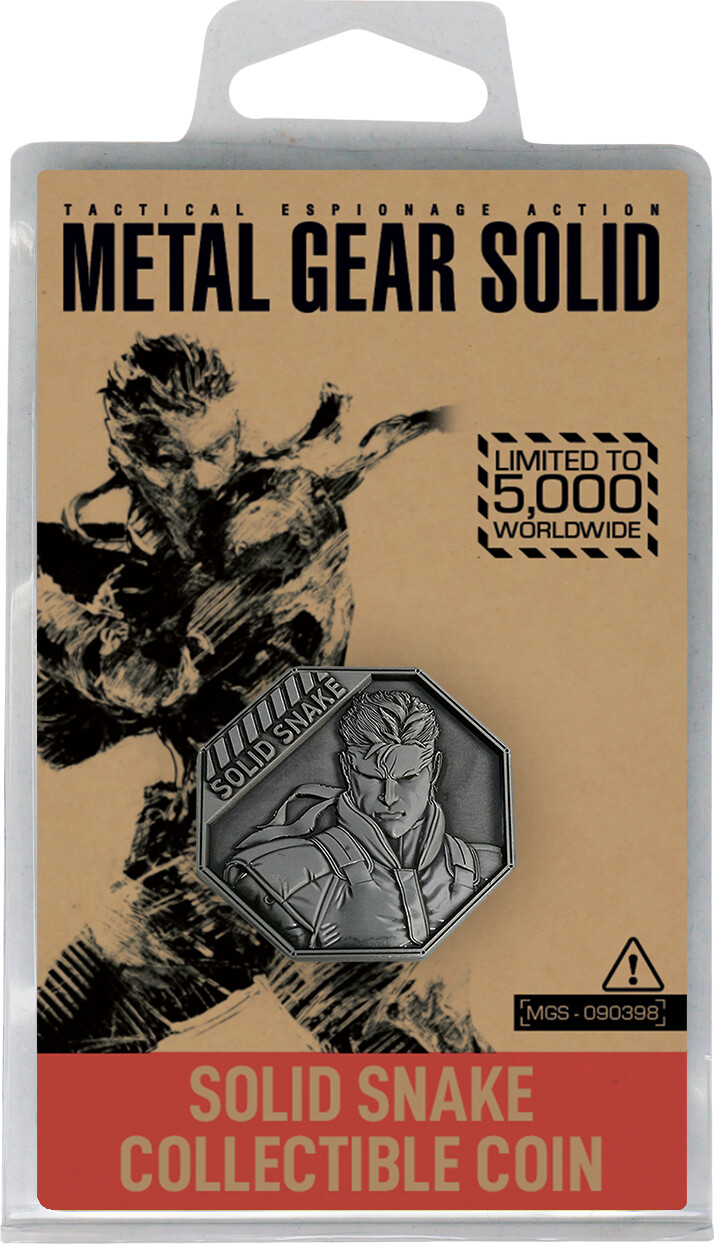 Metal Gear Solid Limited Edition Solid Snake Collectible Coin
