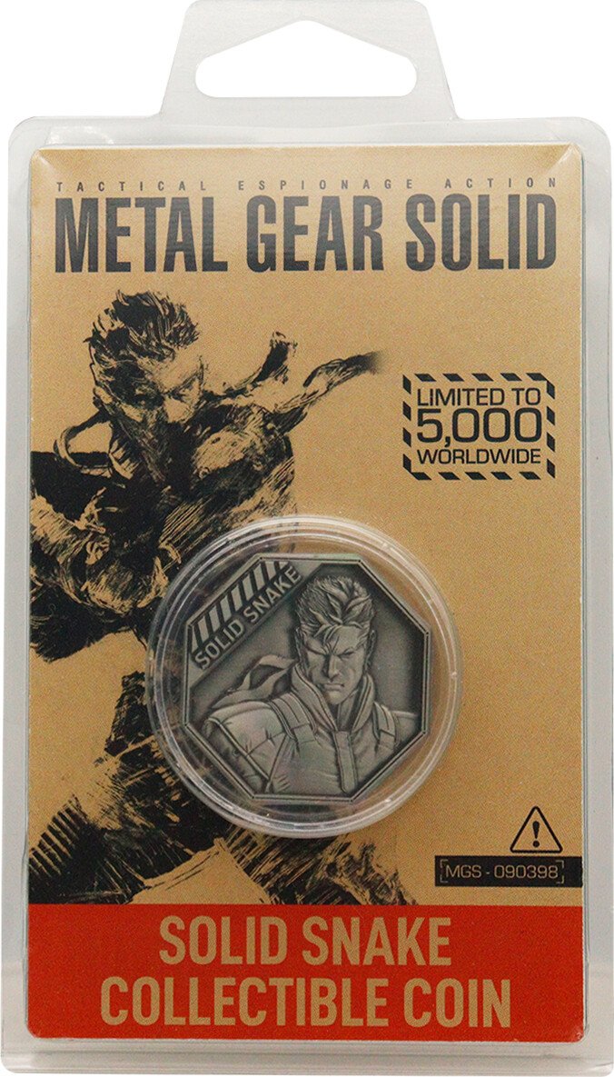 Metal Gear Solid Limited Edition Solid Snake Collectible Coin