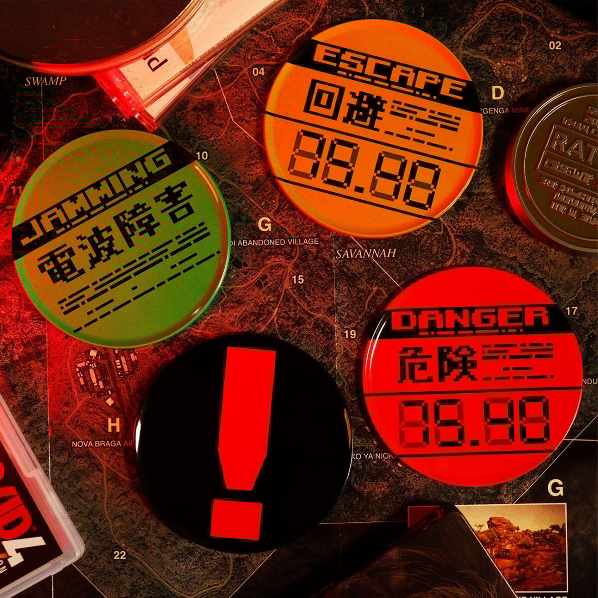 Metal Gear Solid Set Of 4 Metal Coasters