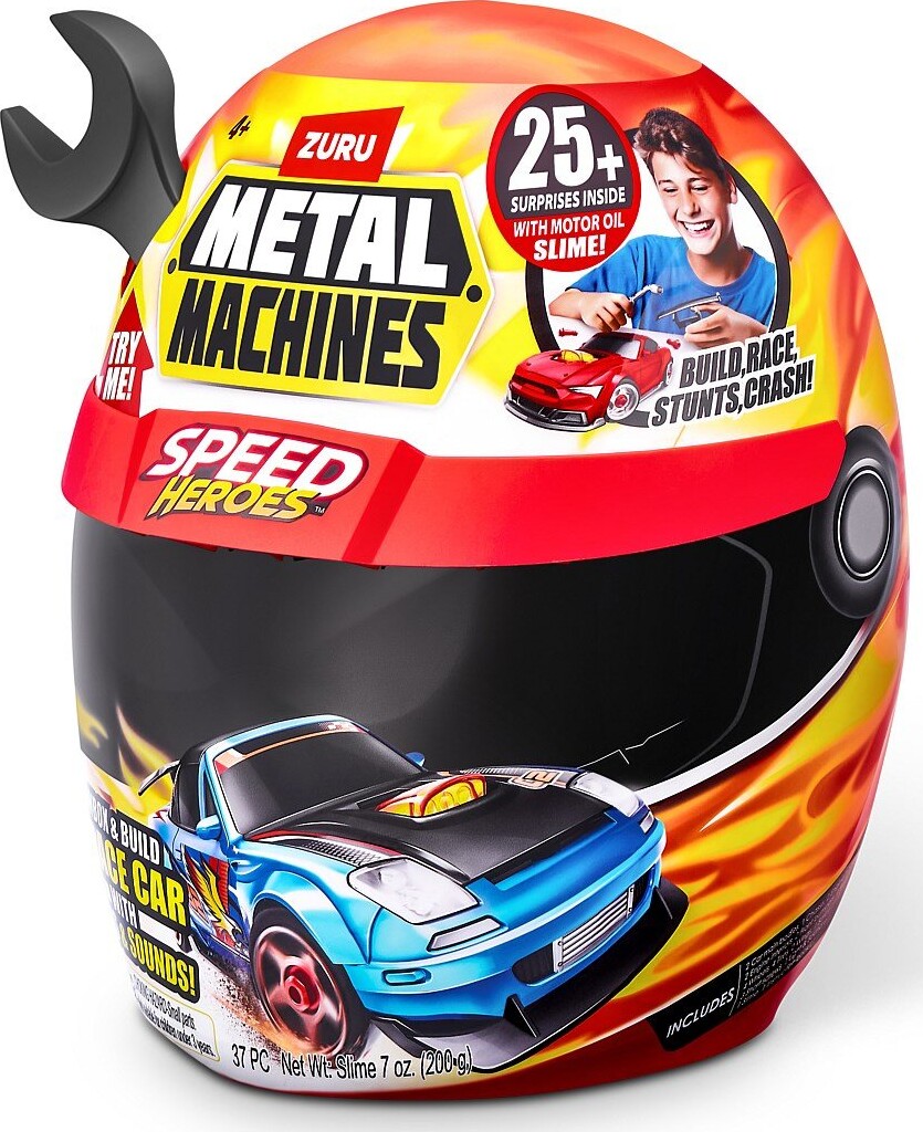 Metal Machines - Speed Heroes Helmet - Surprise Legetøj - Zuru