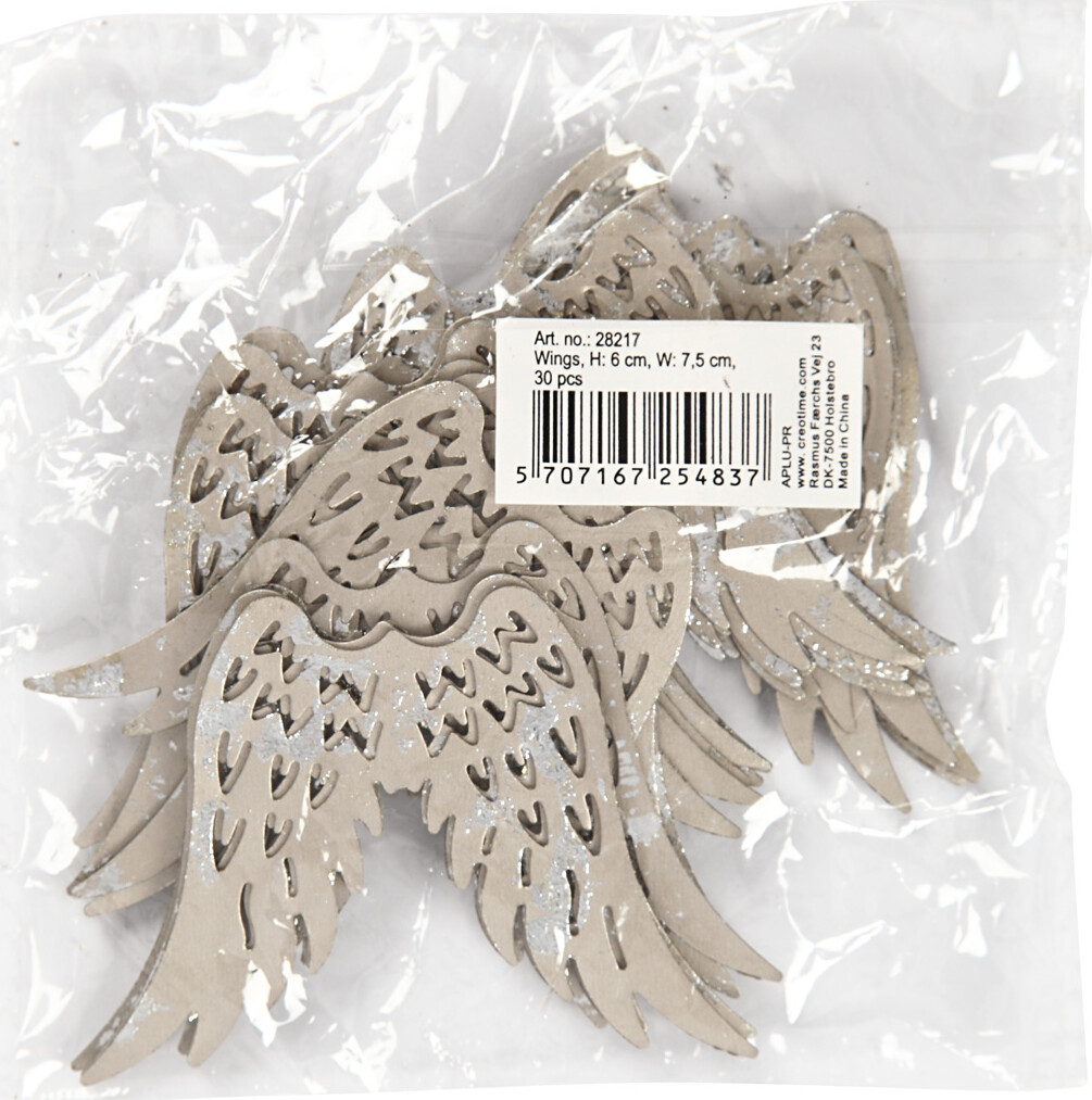 Metalvinger - H 6 Cm - B 7 5 Cm - 30 Stk