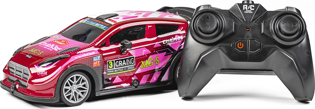 Tec-Toy - Mgs Chase - Rc Fjernstyret Bil Med Lys - 15 Kmt - Pink