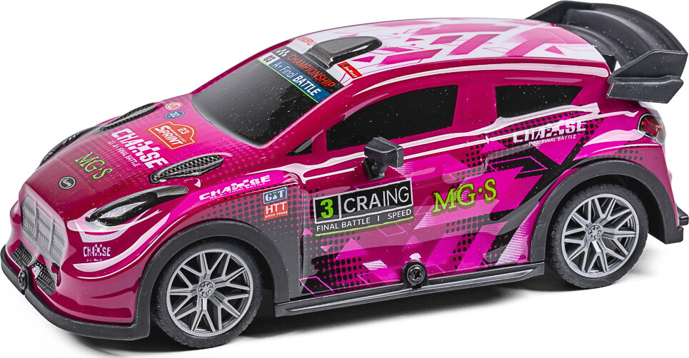 Tec-Toy - Mgs Chase - Rc Fjernstyret Bil Med Lys - 15 Kmt - Pink