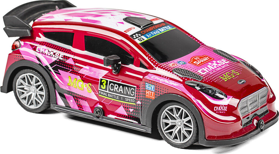 Tec-Toy - Mgs Chase - Rc Fjernstyret Bil Med Lys - 15 Kmt - Pink