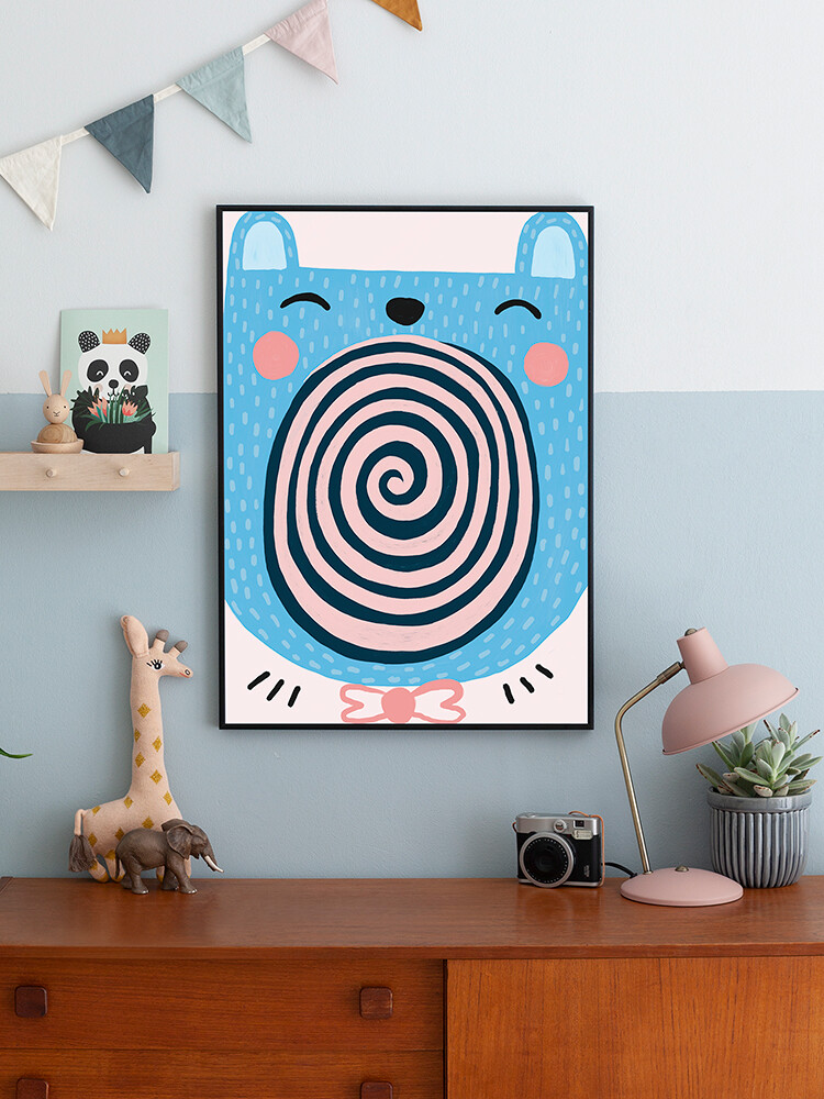 Michelle Carlslund - Plakat - 30X40 Cm - Syngende Bjørn