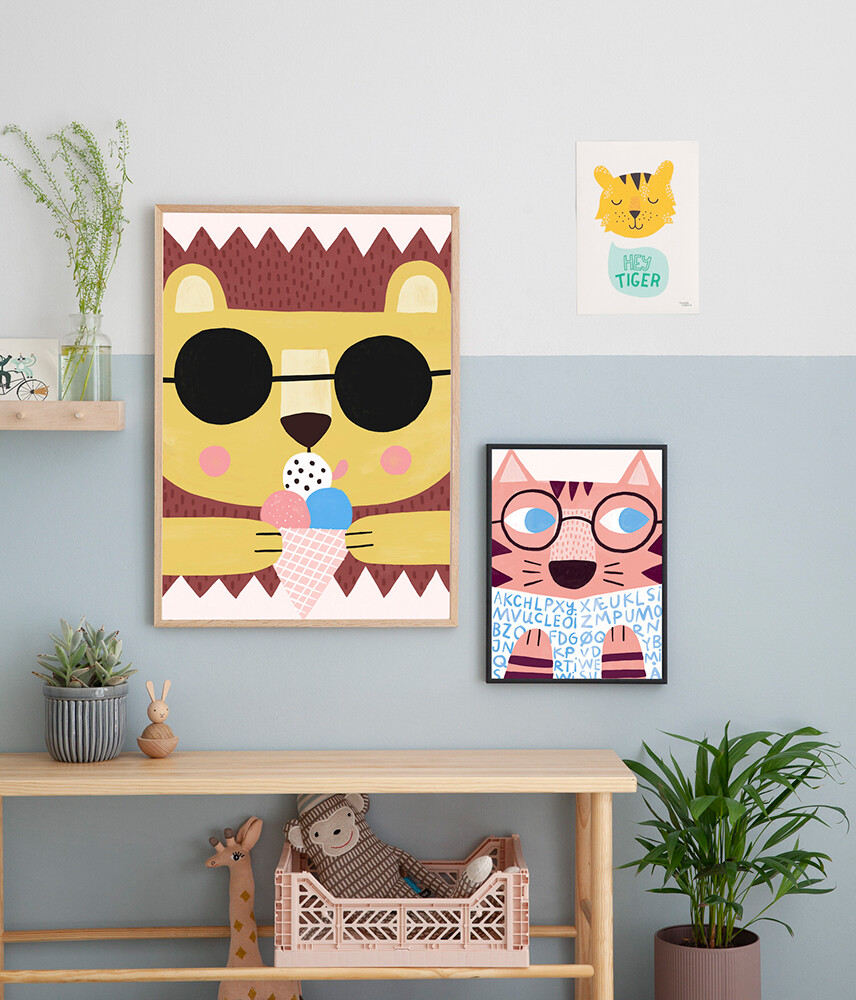 Michelle Carlslund - Plakat - 30X40 Cm - Sommer Løve