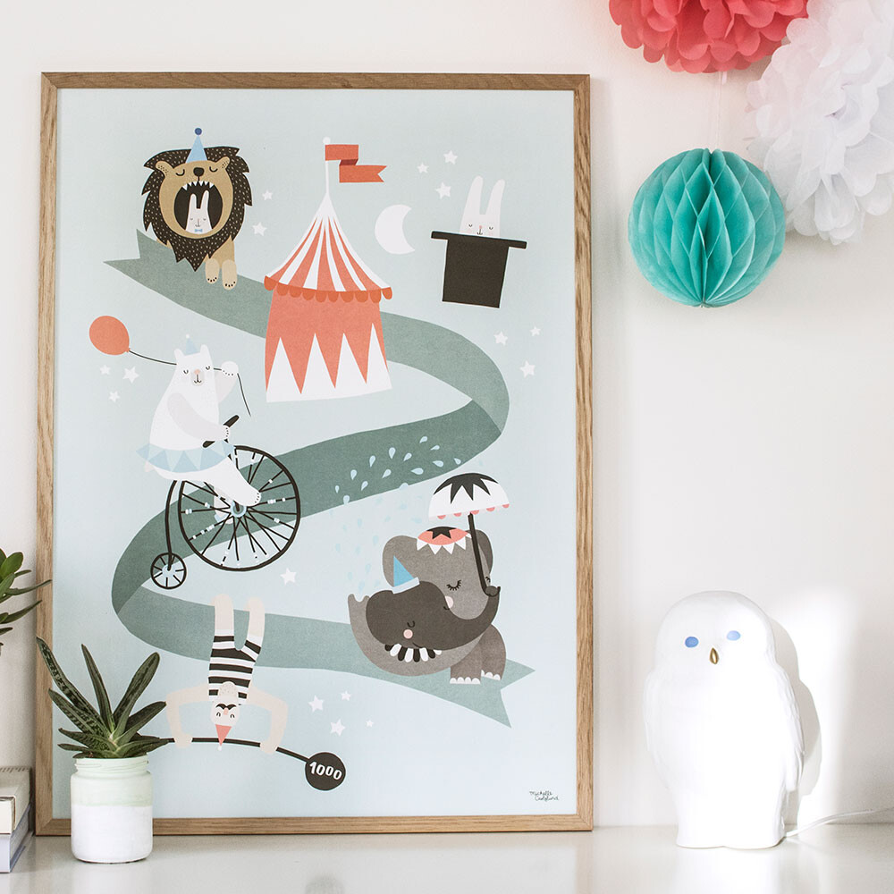 Michelle Carlslund - Plakat - 50X70 Cm - Cirkus Venner