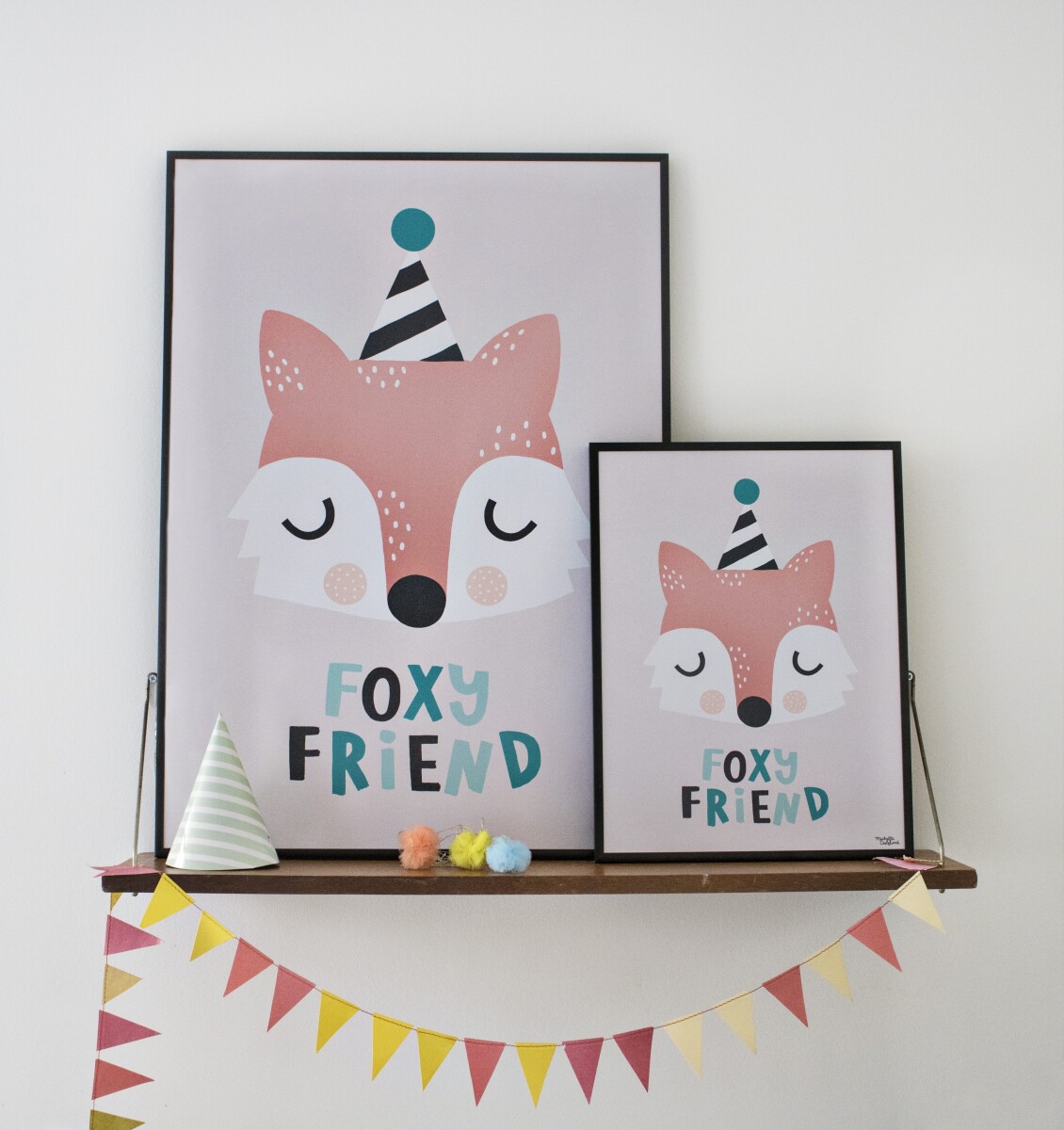 Michelle Carlslund - Plakat - 50X70 Cm - Foxy Friend