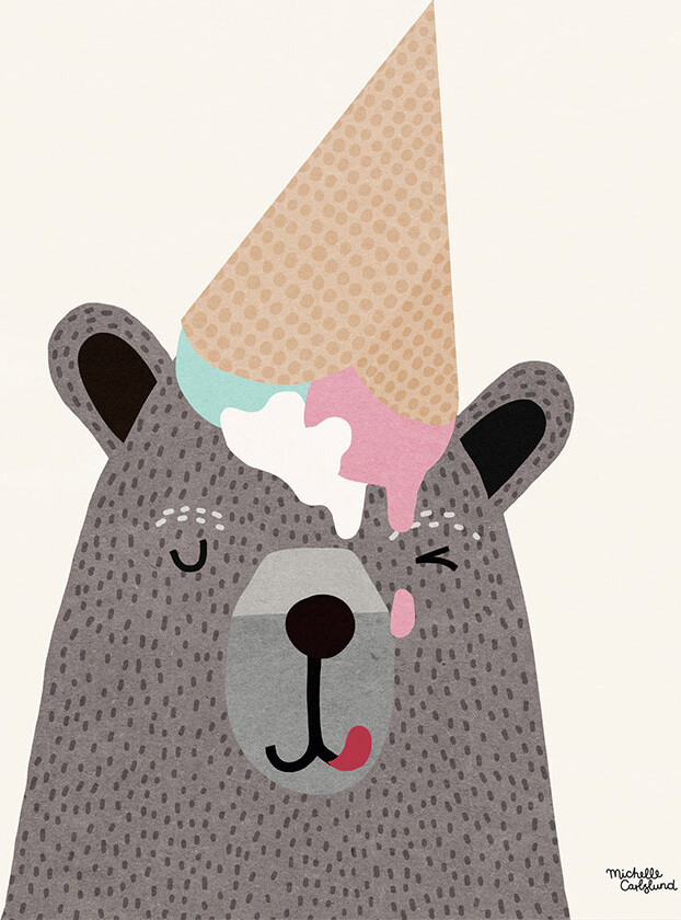 Michelle Carlslund - Plakat - 50X70 Cm - Jeg Elsker Is