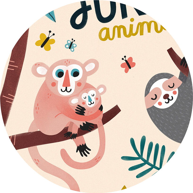 Michelle Carlslund - Plakat - 50X70 Cm - Jungle Dyr