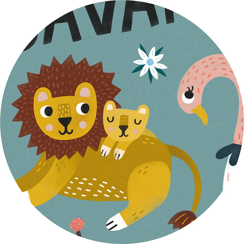 Michelle Carlslund - Plakat - 50X70 Cm - Savannah Animals