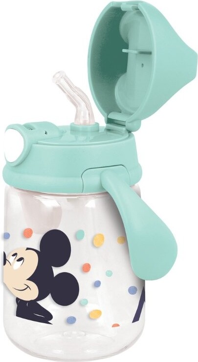 Mickey Mouse - Babykop Med Sugerør - 370 Ml - Grøn