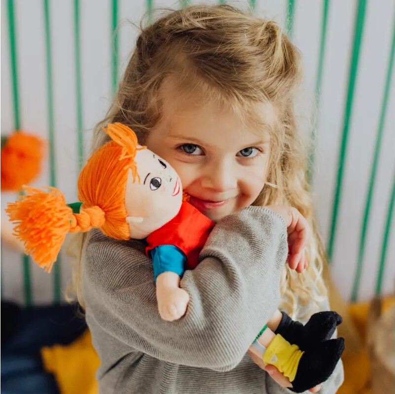 Pippi Langstrømpe Dukke - 40 Cm