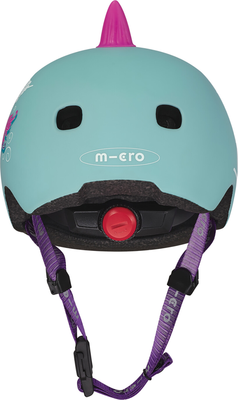 Micro - Cykelhjelm Til Børn - Medium 52-56 Cm - 3D Drage - Blå