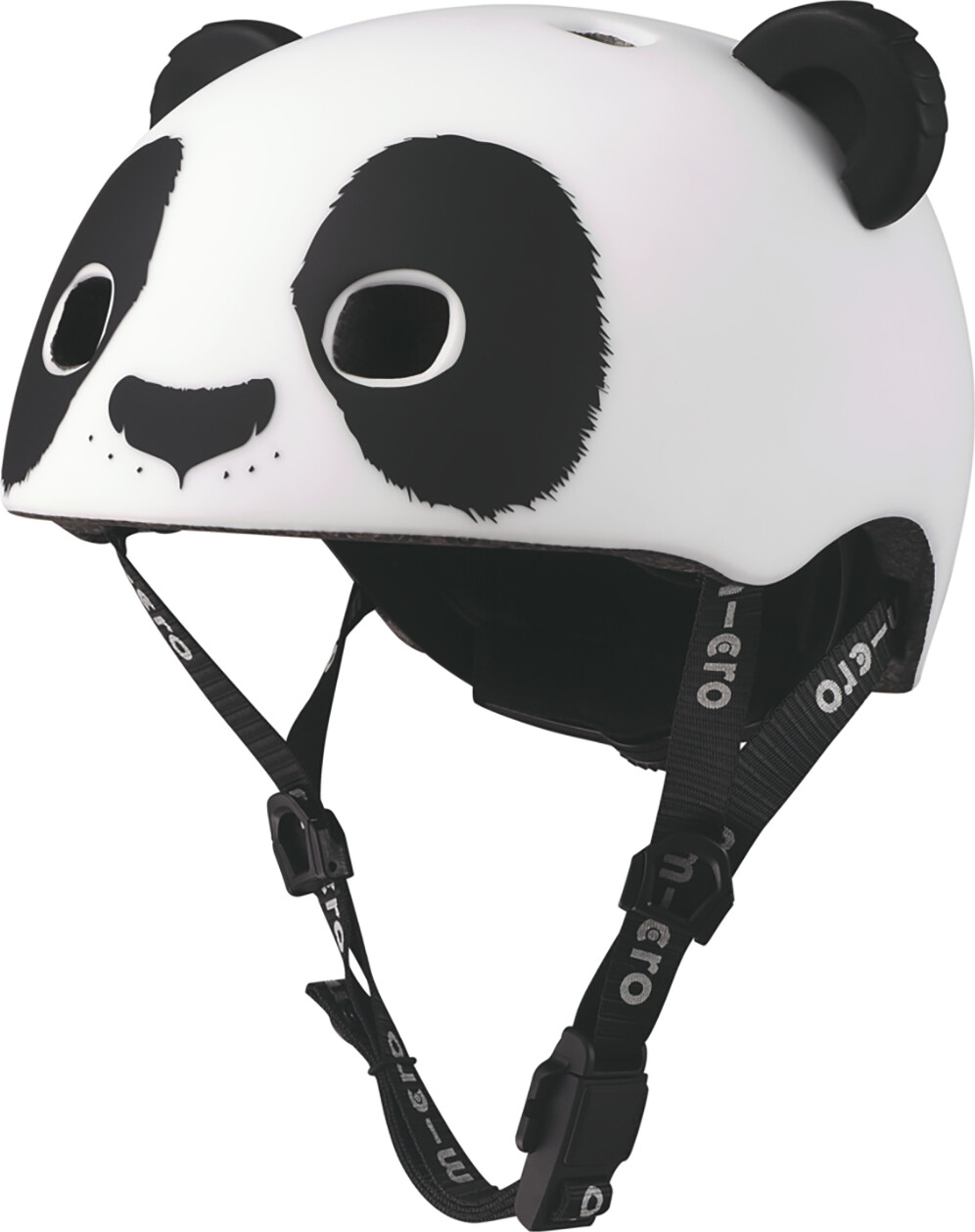 Micro - Cykelhjelm Til Børn - Medium 52-56 Cm - 3D Panda - Hvid