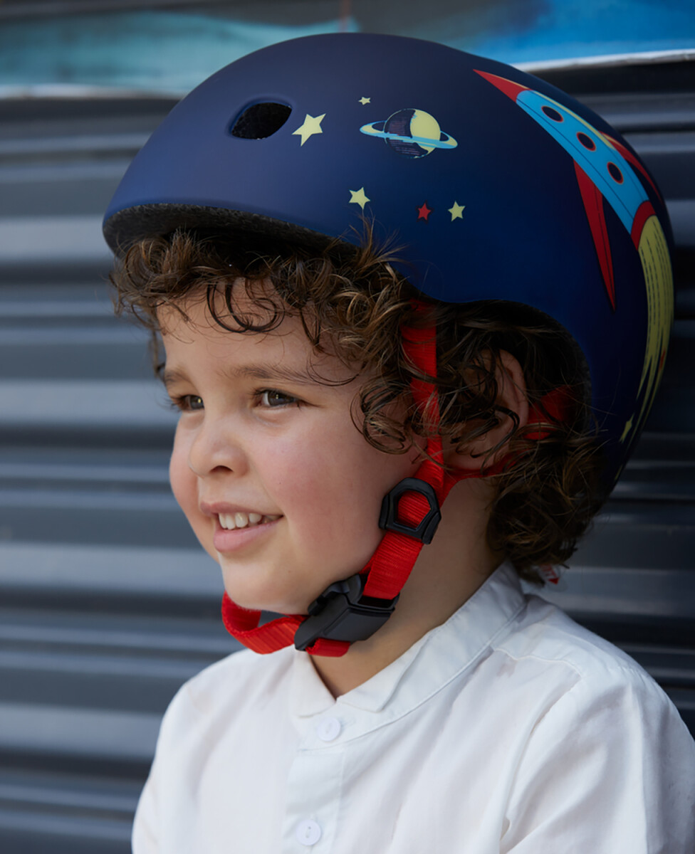 Micro - Cykelhjelm Til Børn - Medium 52-56 Cm - Raket - Blå