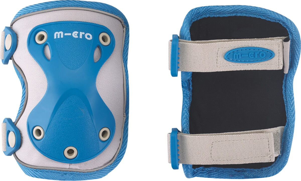 Micro - Knæ- Og Albuebeskyttere - Børn - Refleks - S - Blå