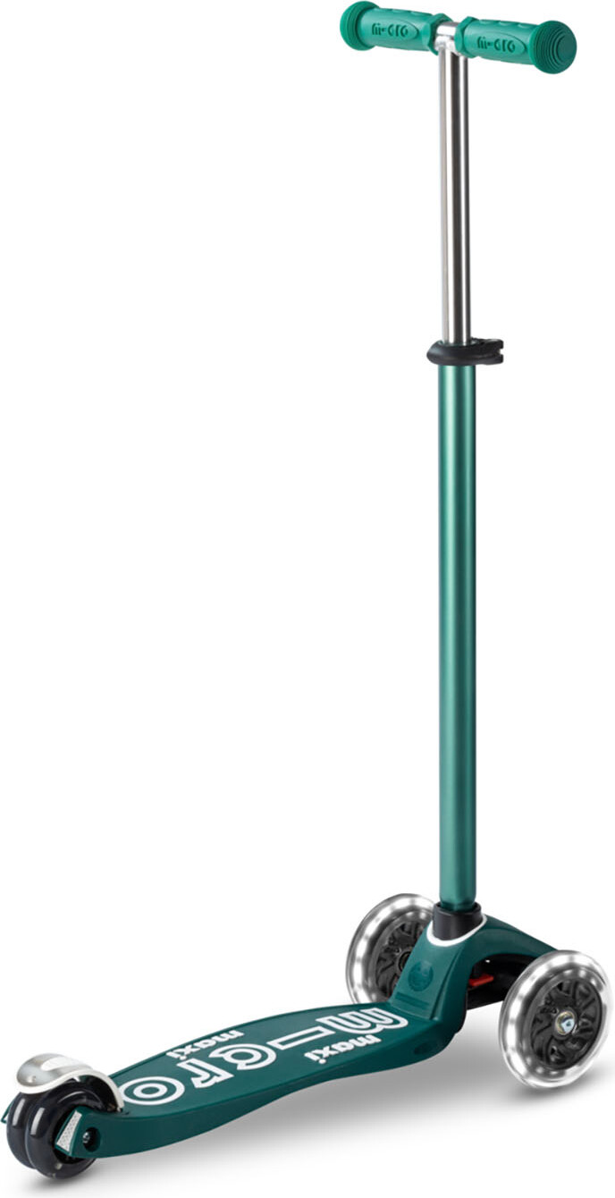 Micro - Maxi Deluxe Eco Led - Green - Trehjulet Løbehjul