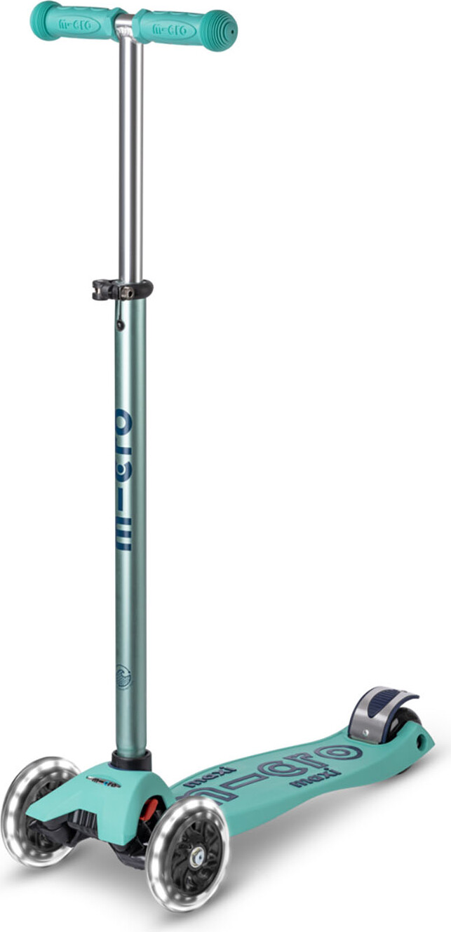 Micro - Maxi Deluxe Eco Led - Mint - Trehjulet Løbehjul