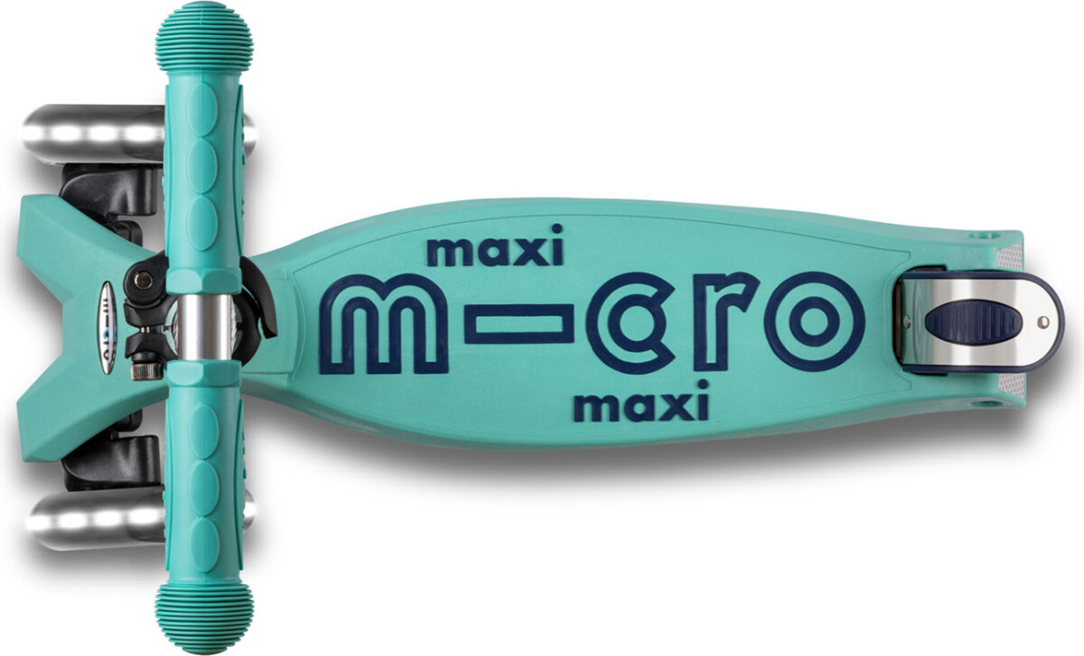 Micro - Maxi Deluxe Eco Led - Mint - Trehjulet Løbehjul