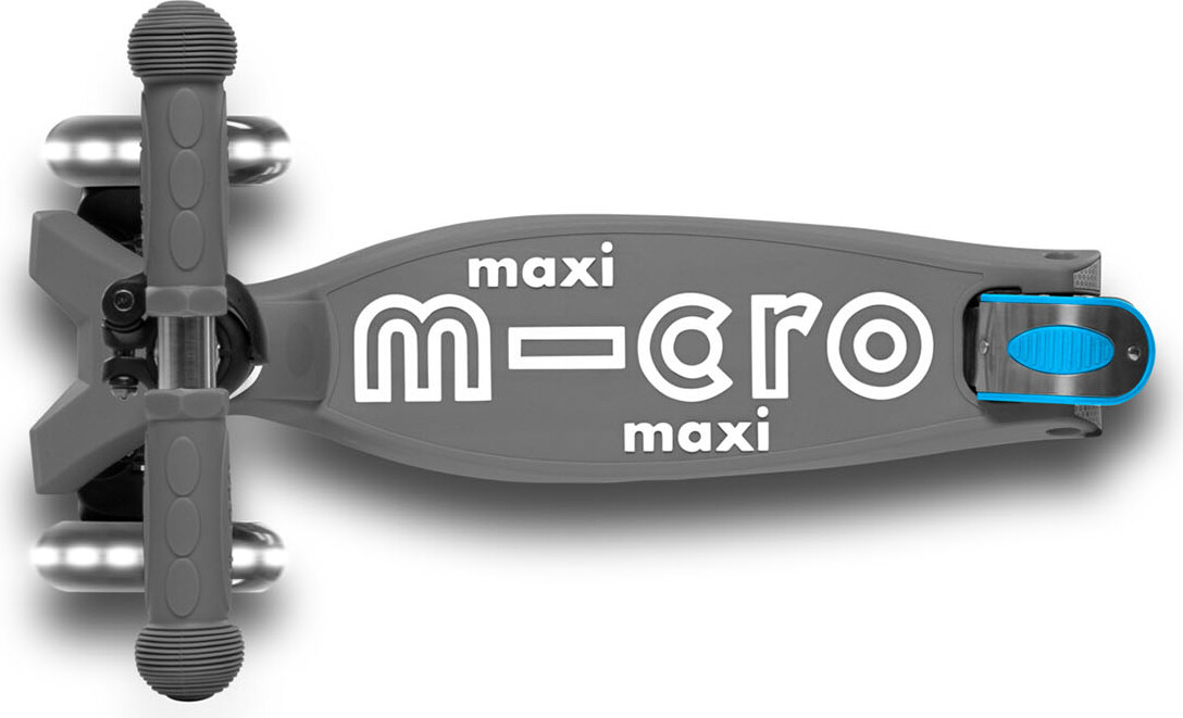 Micro - Maxi Deluxe Led Foldbar - Volcano Grey - Løbehjul