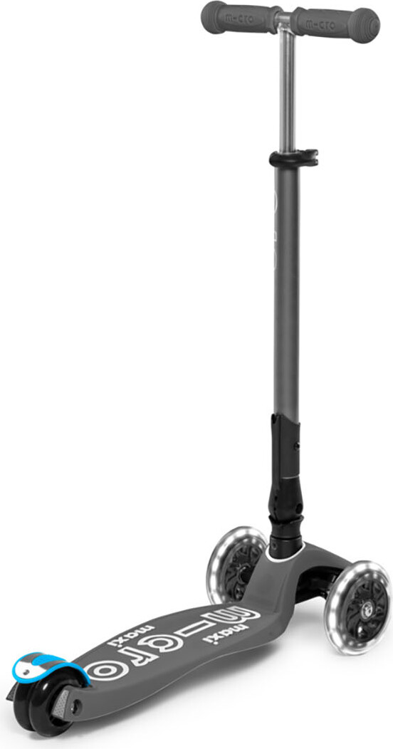Micro - Maxi Deluxe Led Foldbar - Volcano Grey - Løbehjul