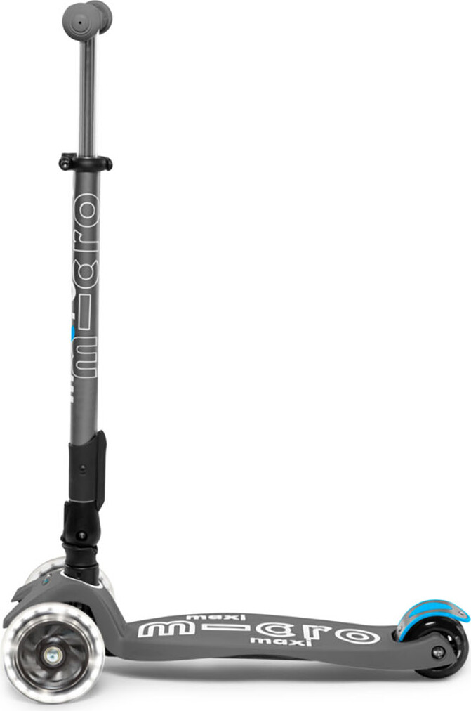 Micro - Maxi Deluxe Led Foldbar - Volcano Grey - Løbehjul