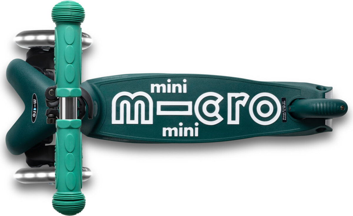 Micro - Mini Deluxe Eco Led - Green - Trehjulet Løbehjul