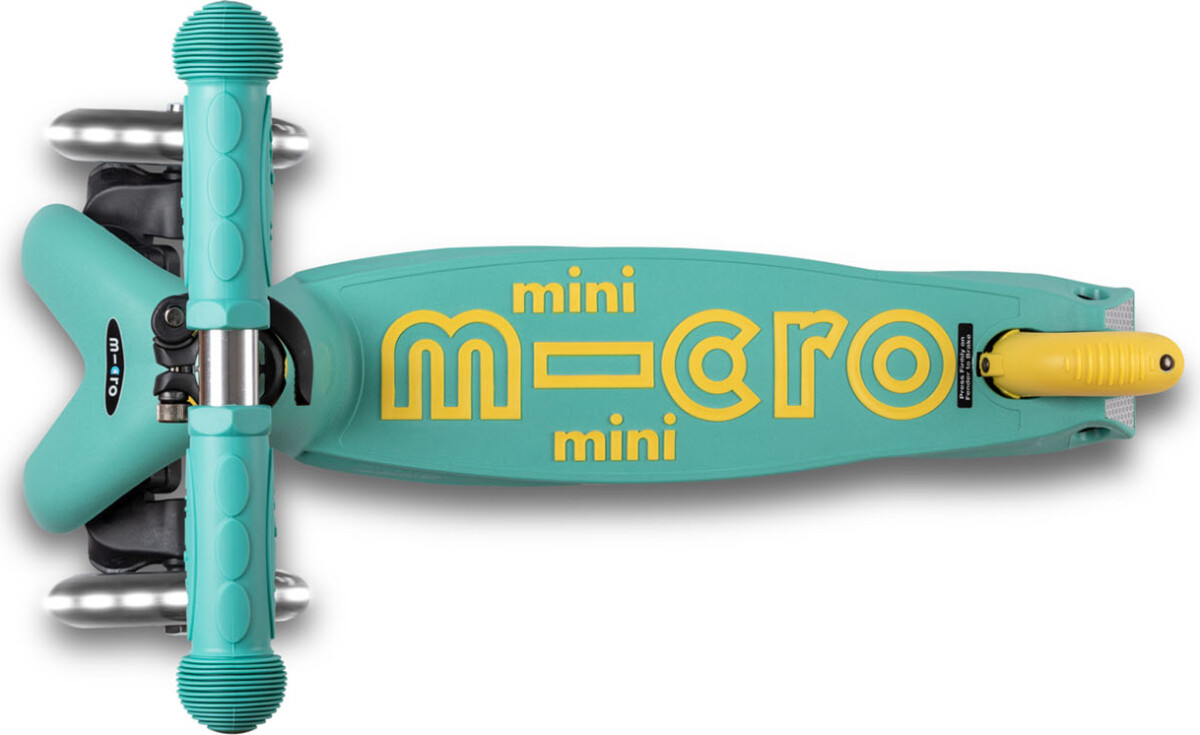 Micro - Mini Deluxe Eco Led - Mint - Trehjulet Løbehjul