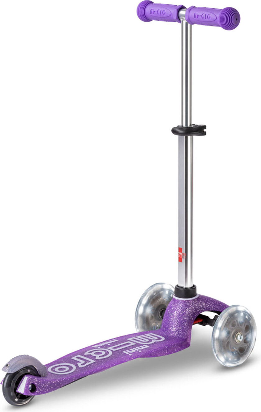 Micro - Mini Deluxe Fairy Glitter Led - Purple - Trehjulet Løbehjul