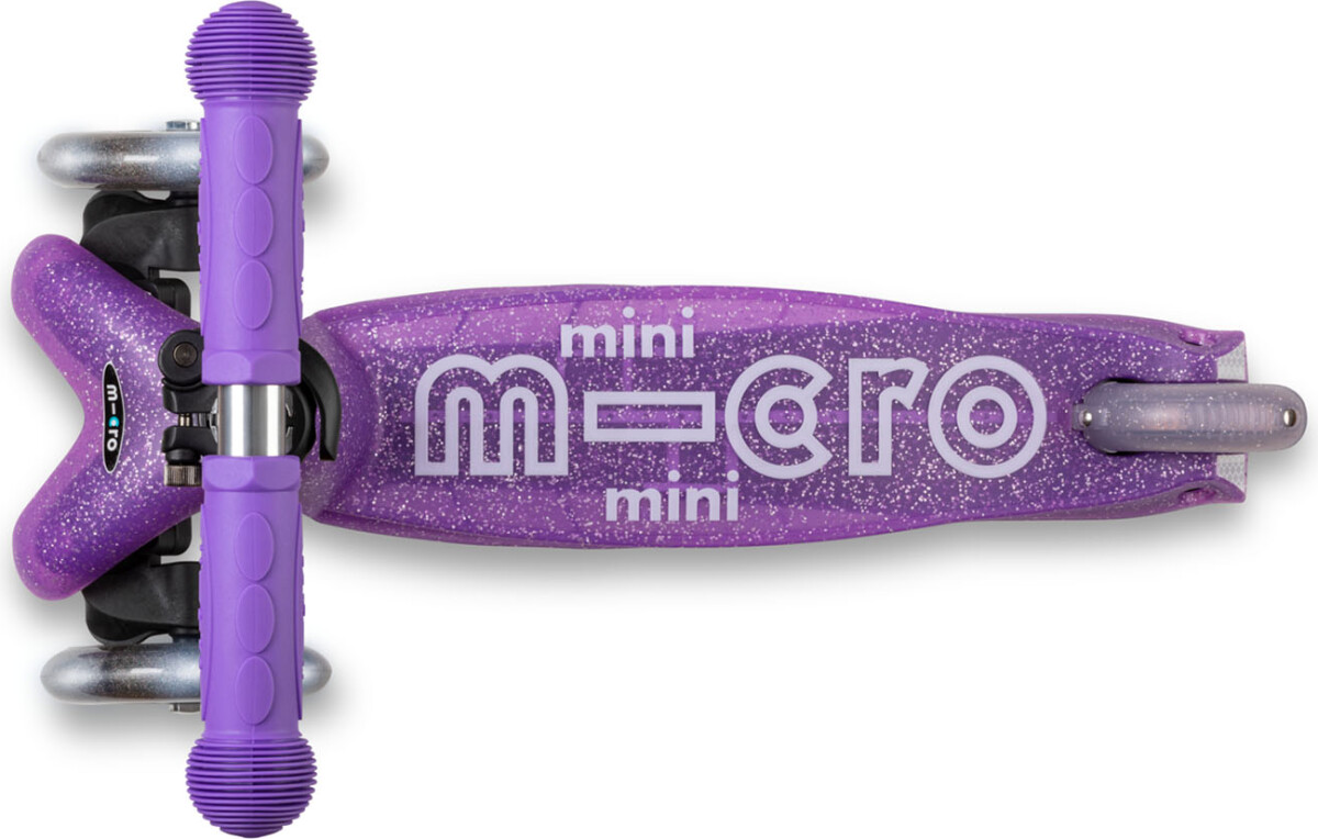 Micro - Mini Deluxe Fairy Glitter Led - Purple - Trehjulet Løbehjul