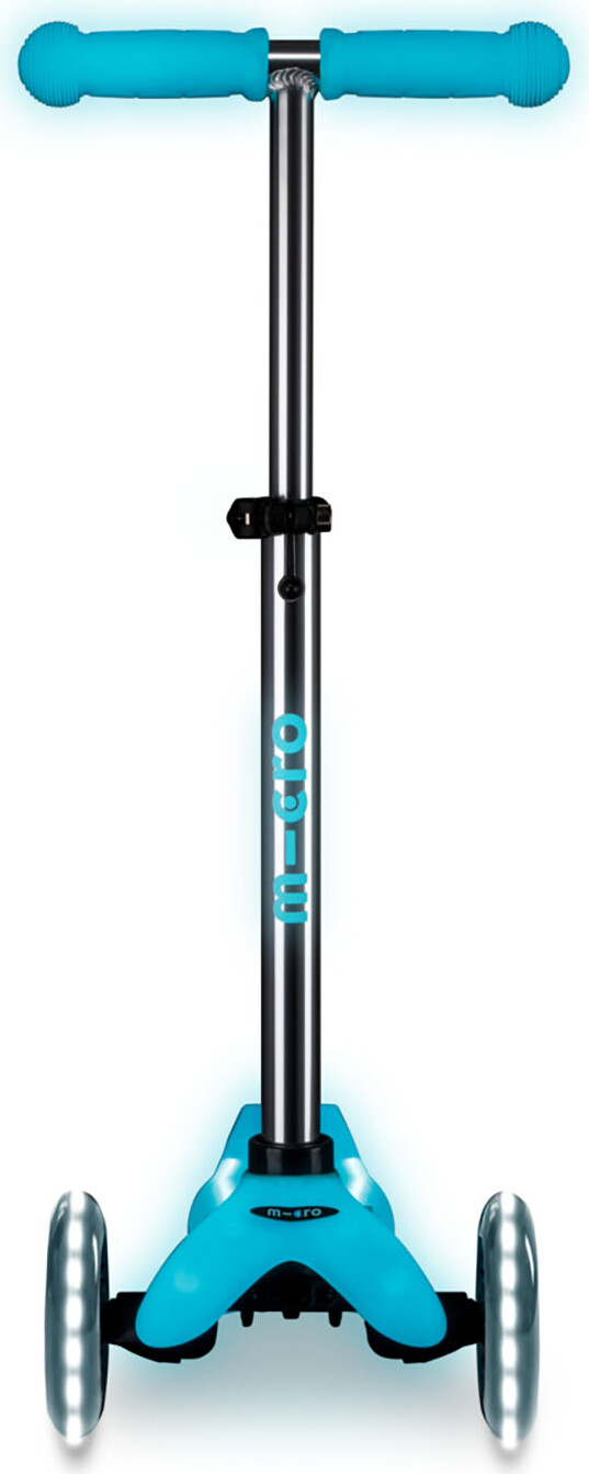 Micro - Mini Deluxe Glow Led Plus - Glacier Aqua - Løbehjul