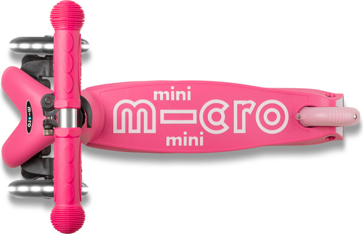 Micro - Mini Deluxe Led - Pink - Trehjulet Løbehjul